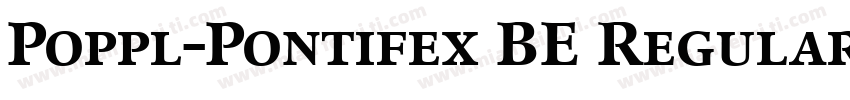 Poppl-Pontifex BE Regular with Small Caps字体转换